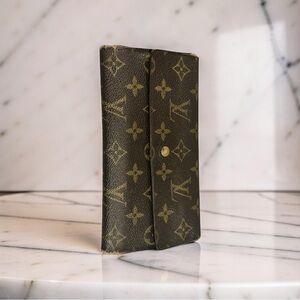 2003 LOUIS VUITTON Large Monogram trifold wallet - authentic luxury #0063